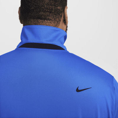 Nike Dri-FIT Tour egyszínű, galléros férfi golfpóló