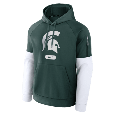 Michigan State Spartans Fitness Men’s Nike Therma College Pullover Hoodie