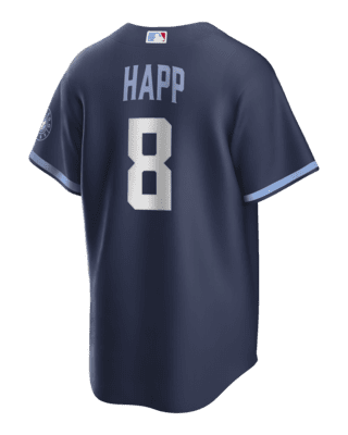 MLB Chicago Cubs City Connect (Ian Happ) Men's Replica Baseball Jersey.