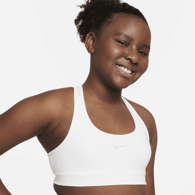 Nike Swoosh Big Kids' (Girls') Sports Bra (Extended Size)