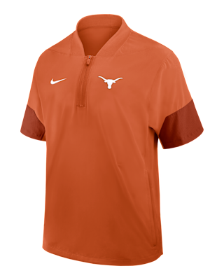 Мужская куртка Texas Sideline Coach Nike College 1/2-Zip Short-Sleeve Hooded