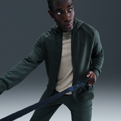 Nike Primary Fleece Sudadera con capucha Dri-FIT técnica con cremallera completa y protección UV - Hombre