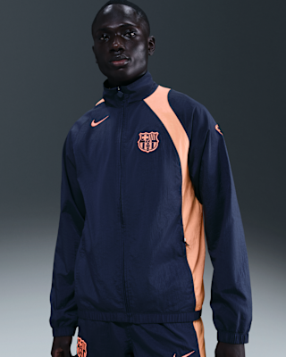 Мужская куртка FC Barcelona Nike Soccer Total 90 Soccer Track