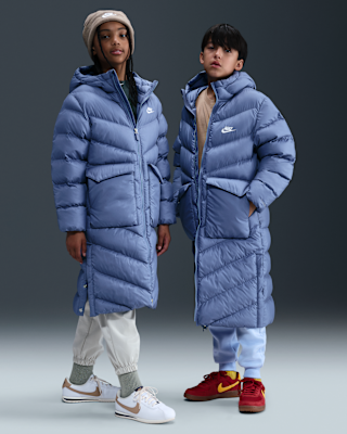 Детская парка Nike Sportswear All Day Play Big Kids' Therma-FIT Loose-Fit Full-Length Puffer Parka