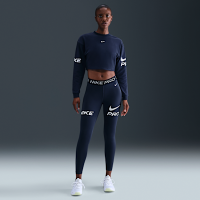 Nike Pro Women's Dri-FIT Loose Crew-Neck French Terry Sweatshirt