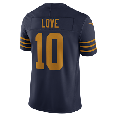 Jersey Nike Dri-FIT de la NFL Limited para hombre Jordan Love Green Bay Packers