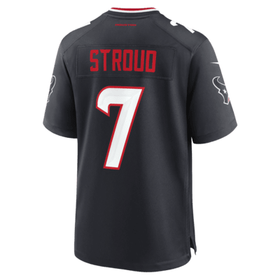 C.J. Jersey de fútbol americano Nike de la NFL Game para hombre Stroud Houston Texans