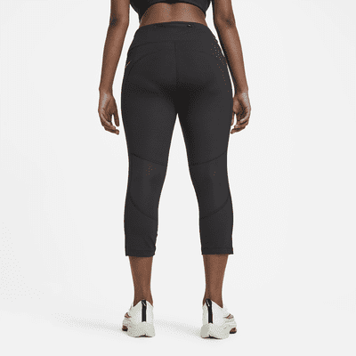 Nike Fast Women's Mid-Rise Crop Running Leggings (Plus Size). Nike UK