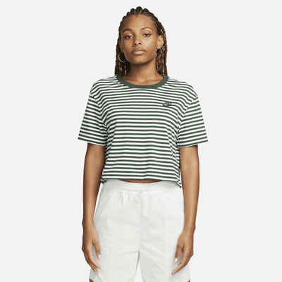 Nike Sportswear Women's Striped Crop T-Shirt. Nike.com