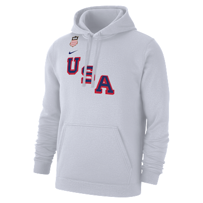 Sudadera con gorro sin cierre de hockey para hombre Quinn Hughes "Team USA" Nike Club Fleece