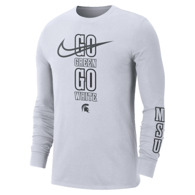 Michigan State Back 2 School Men's Nike College Crew-Neck Long-Sleeve T-Shirt