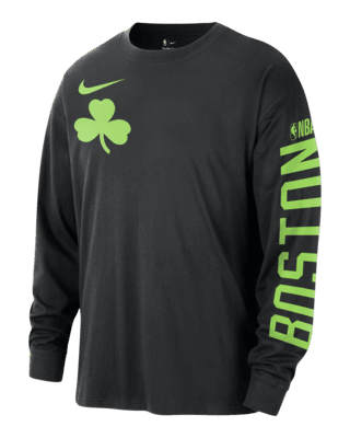 Мужская футболка Boston Celtics Courtside City Edition Nike NBA Max90 Long-Sleeve