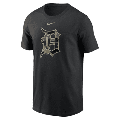 Detroit Tigers Camo Logo Men's Nike MLB T-Shirt.