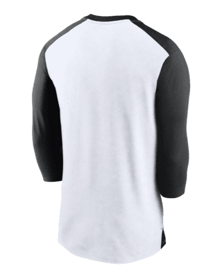 San Francisco Giants Nike MLB Tri-Blend Raglan 3/4-Sleeve T-Shirt