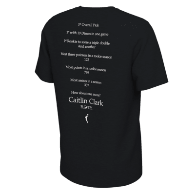 Caitlin Clark Nike WNBA 2024 Rookie of the Year T-Shirt