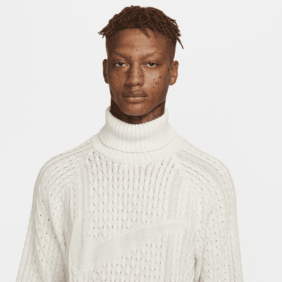 Suéter de cuello alto de tejido Knit trenzado para hombre Nike Life