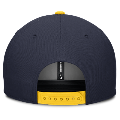 Michigan Legacy Script Men's Nike Dri-FIT College Adjustable Hat