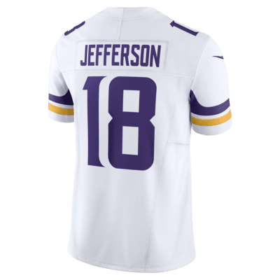 Jersey de fútbol americano Nike Dri-FIT de la NFL Limited para hombre Justin Jefferson Minnesota Vikings