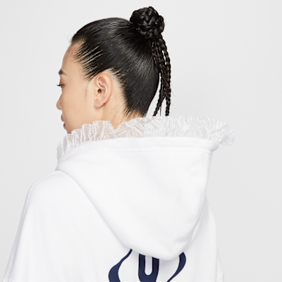 Nike Sportswear 女款寬短版毛圈布套頭連帽上衣