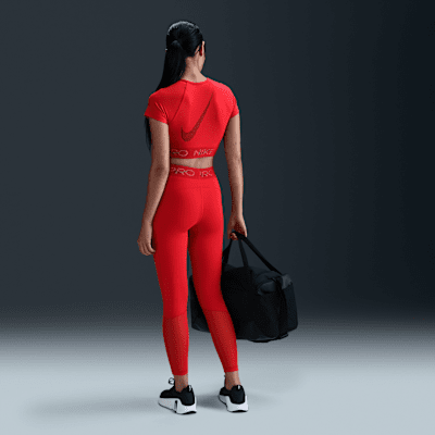 Nike Pro Crop top de màniga curta Dri-FIT amb estampat - Dona