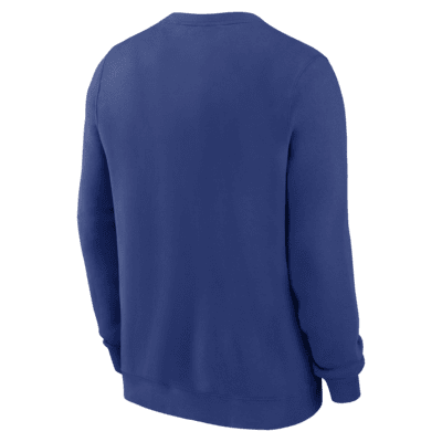 Sudadera sin cierre de cuello redondo de la NFL Nike para hombre New York Giants Club