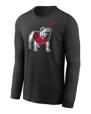 Мужская футболка Georgia Bulldogs Legacy Primary Logo Nike College Long-Sleeve