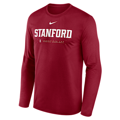 Playera universitaria de manga larga Nike Dri-FIT para hombre Stanford Courtside Basketball Shootaround Legend