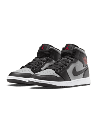 jordan 1 grey and white red