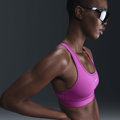 Bra deportivo sin almohadillas para mujer Nike Swoosh Light Support