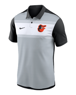 Мужские  Baltimore Orioles Striped Vapor Polo Nike Dri-FIT MLB Polo
