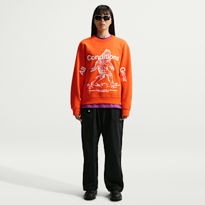 Nike ACG "Tuff Fleece" Men's Therma-FIT Pullover Crew-Neck Sweatshirt