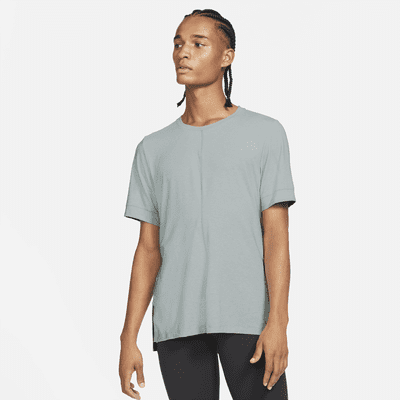 nike yoga short sleeve top