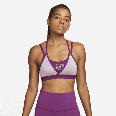 Nike Air Dri-FIT Indy Sujetador deportivo de sujeción ligera con  almohadilla y tirantes - Mujer. Nike ES