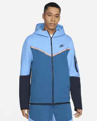 nike tech sweatshirt blue