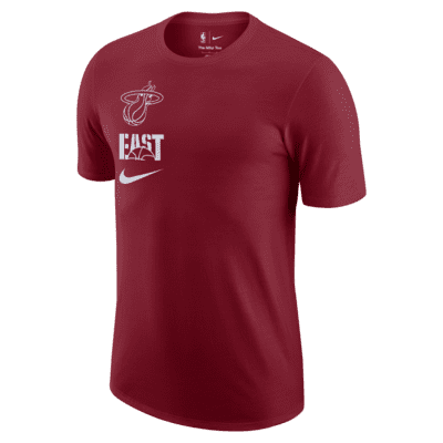 Nike / Men's Miami Heat Red Dri-FIT Long Sleeve Shooting Shirt