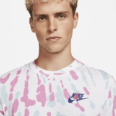 Nike Sportswear Men's Black Light Tie-Dye T-Shirt