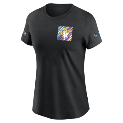 Nike Rewind (NFL Los Angeles Rams) Women's Ringer T-Shirt.