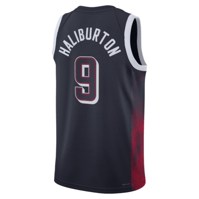 Jersey de básquetbol Nike Dri-FIT unisex Tyrese Haliburton Team USA ...