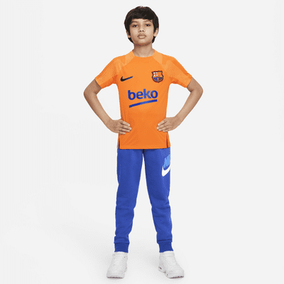 FC Barcelona Strike 大童 Nike Dri-FIT 短袖足球上衣