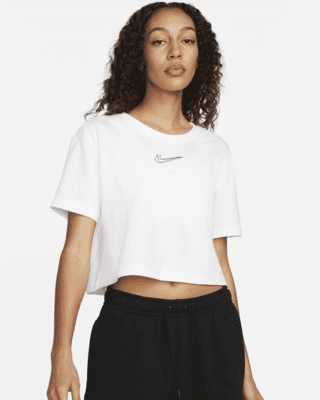 t shirt crop top nike