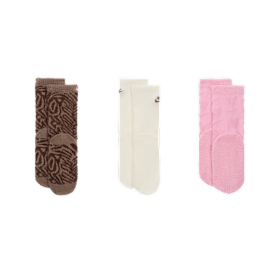 Nike Wild Warmth Big Kids' Fashion Crew Socks (3 Pairs)