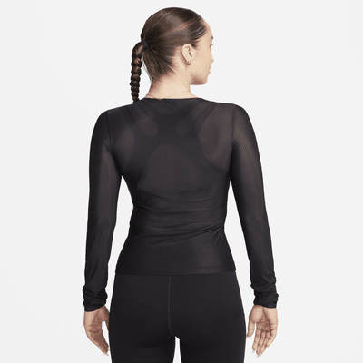 Playera transparente de manga larga Dri-FIT para mujer Nike FutureMove