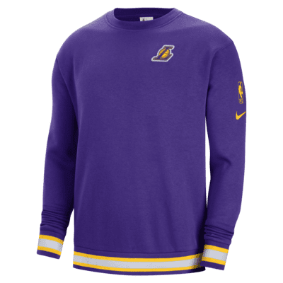 Sudadera de tejido Fleece Nike NBA para hombre de Los Angeles Lakers Courtside