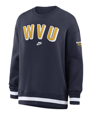 Женские  West Virginia Legacy Phoenix Nike College Oversized Pullover Crew
