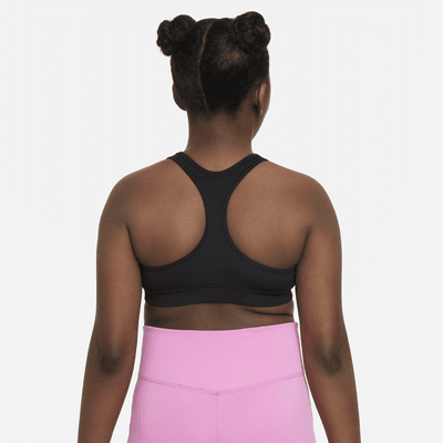 Nike Swoosh Older Kids' (Girls') Sports Bra (Extended Size)