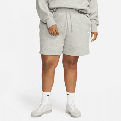 Plus size fleece shorts sale