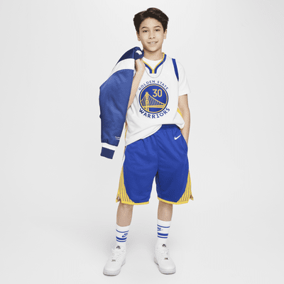 Golden State Warriors 2023/24 Icon Edition Older Kids' (Boys') Nike NBA Swingman Shorts