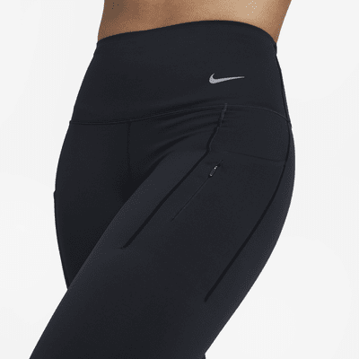 Nike Go Therma-FIT 7/8-Leggings mit hohem Bund und Taschen für Damen