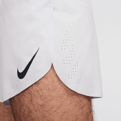 กางเกงวิ่งขาสั้น 4 นิ้วมีซับในผู้ชาย Dri-FIT ADV Nike AeroSwift