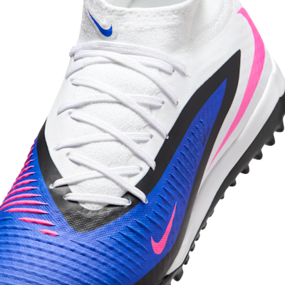 Tacos de fútbol para pasto sintético (turf) Nike Phantom 6 High Academy